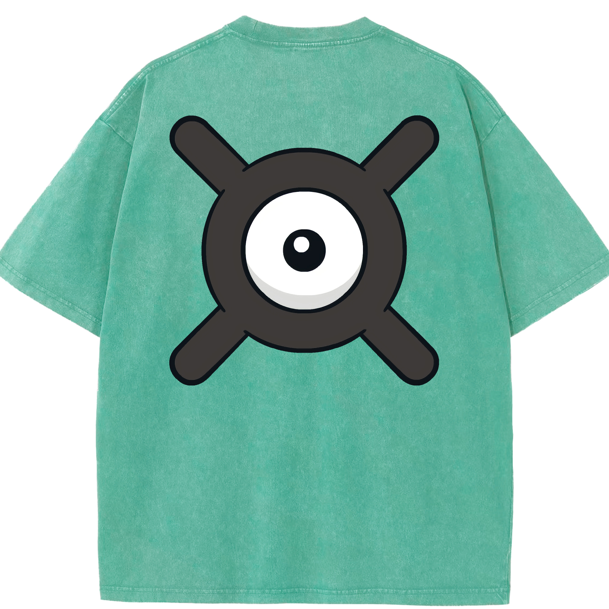 （画像用） ポケットモンスター Pokémon 綿100% ヴィンテージ風 半袖Tシャツ（背面プリント）